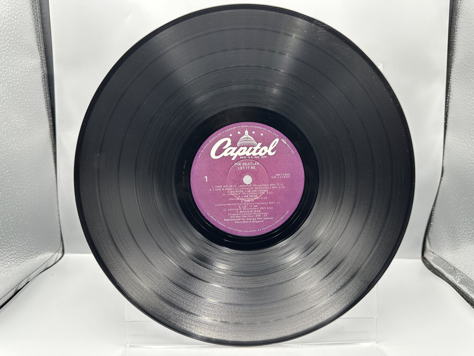 1970 Capitol Records The Beatles Let It Be Vinyl Album - SW-11922