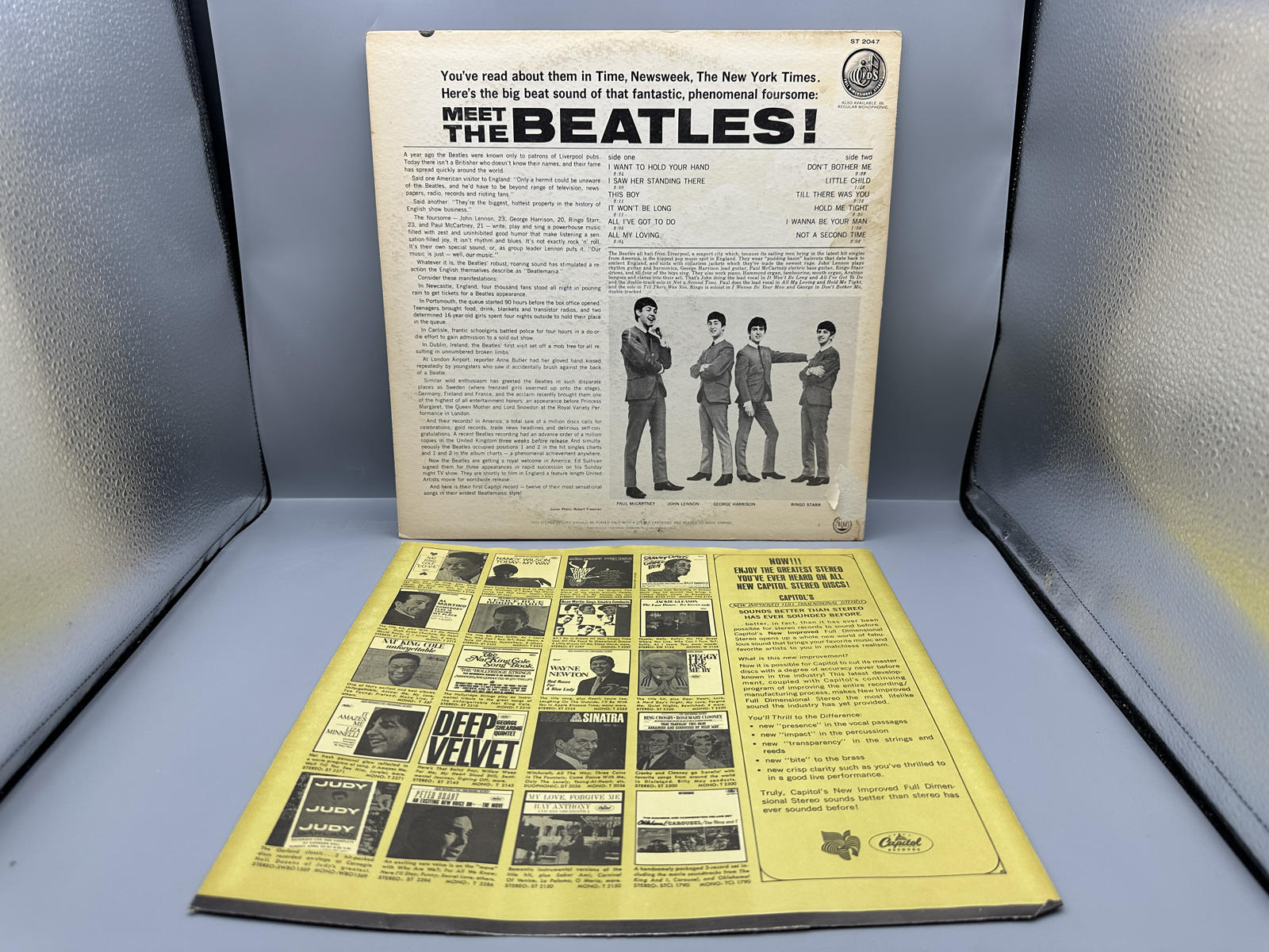 1964 Capitol Records The Beatles Meet The Beatles! Vinyl Album - ST-2047