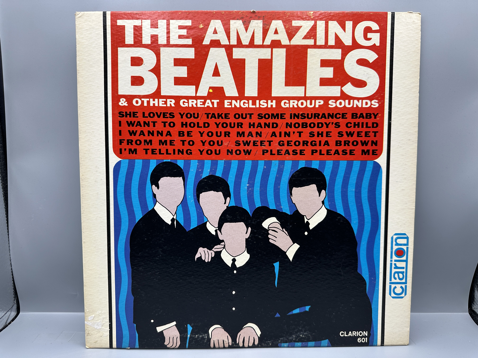 1965 Clarion Records The Amazing Beatles & Other Great English Group Sounds Vinyl Album - 601