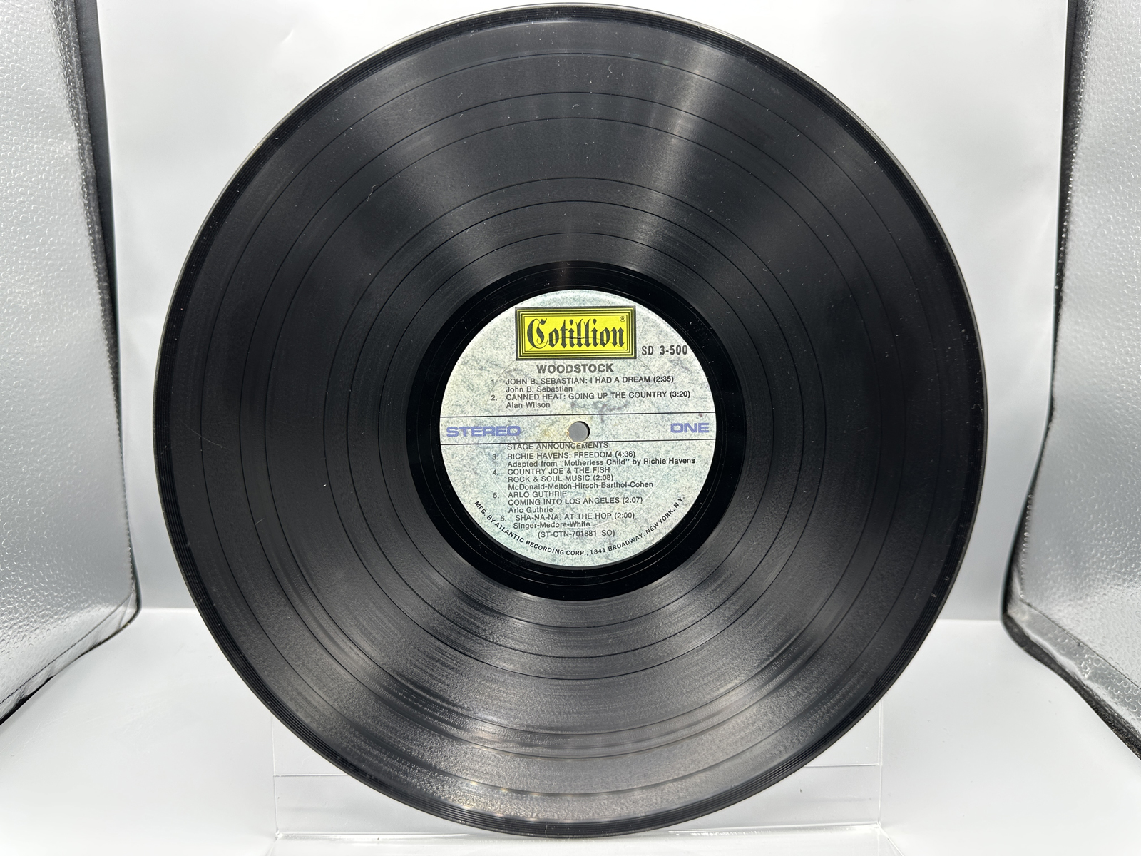 1970 Cotillion Records Woodstock Soundtrack 3x LP Vinyl Album - SD 3-500
