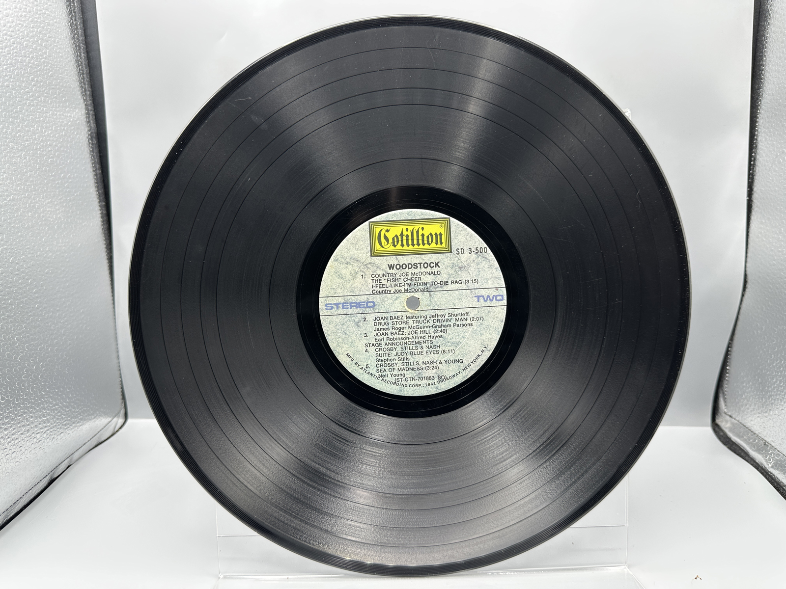 1970 Cotillion Records Woodstock Soundtrack 3x LP Vinyl Album - SD 3-500