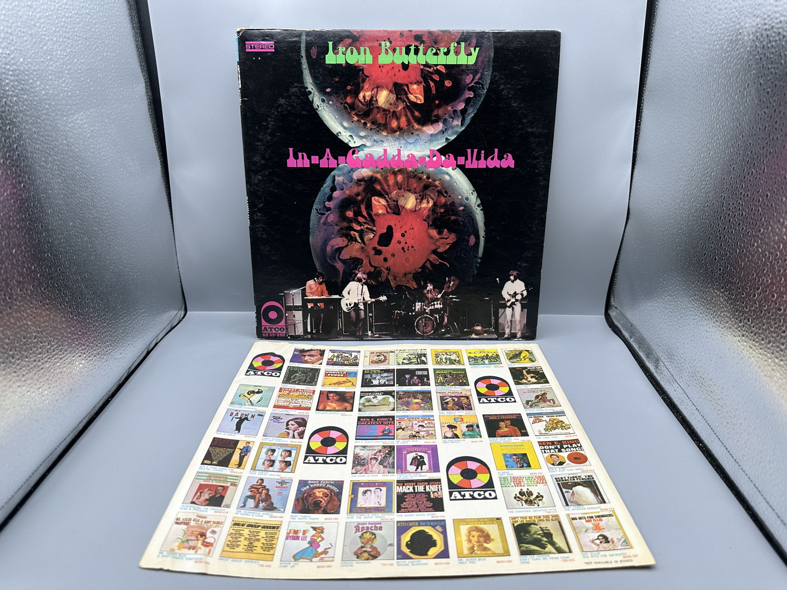 1968 ATCO Records Iron Butterfly In-A-Gadda-Da-Vida Vinyl Album - SD 33-250