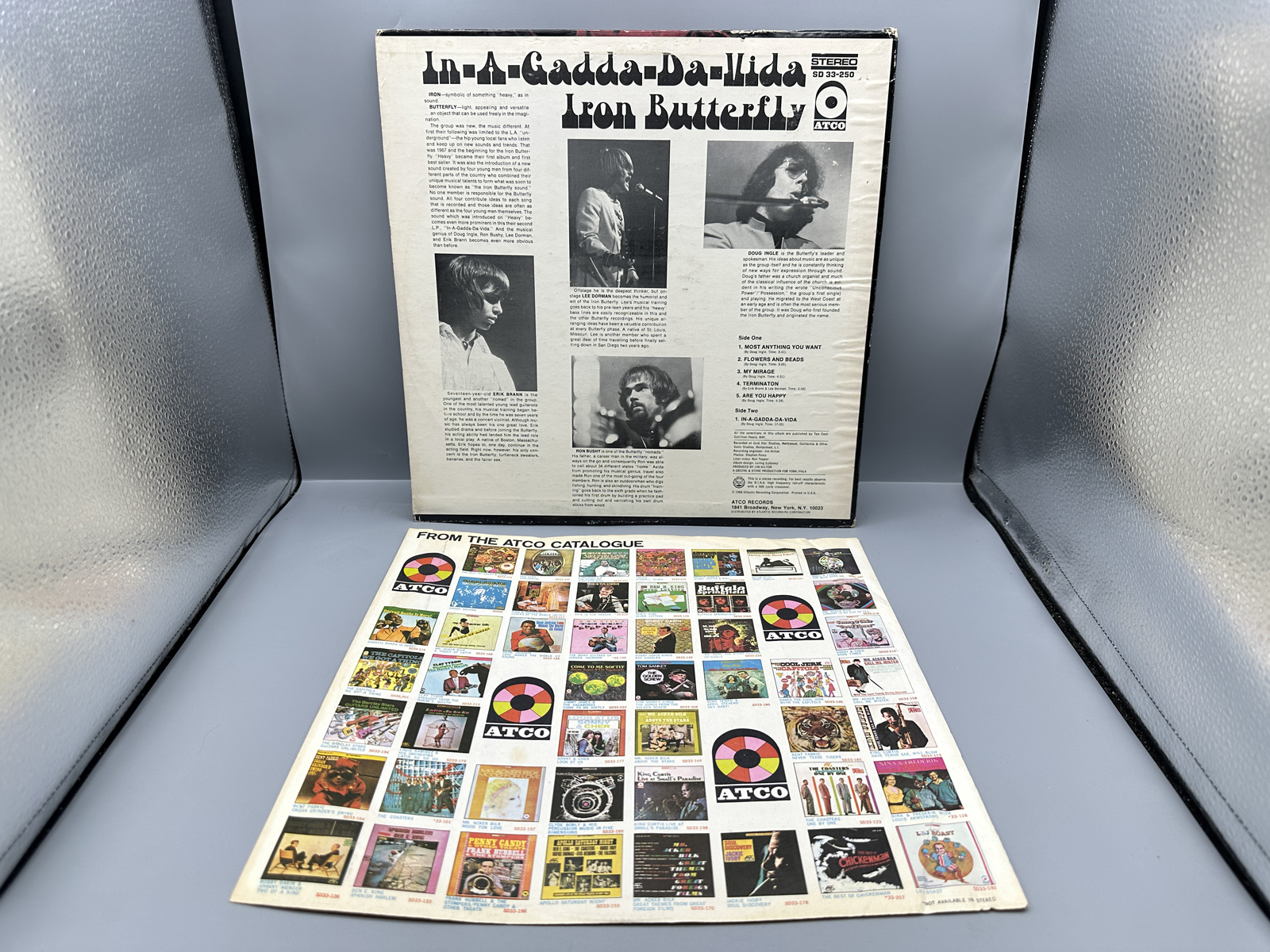 1968 ATCO Records Iron Butterfly In-A-Gadda-Da-Vida Vinyl Album - SD 33-250