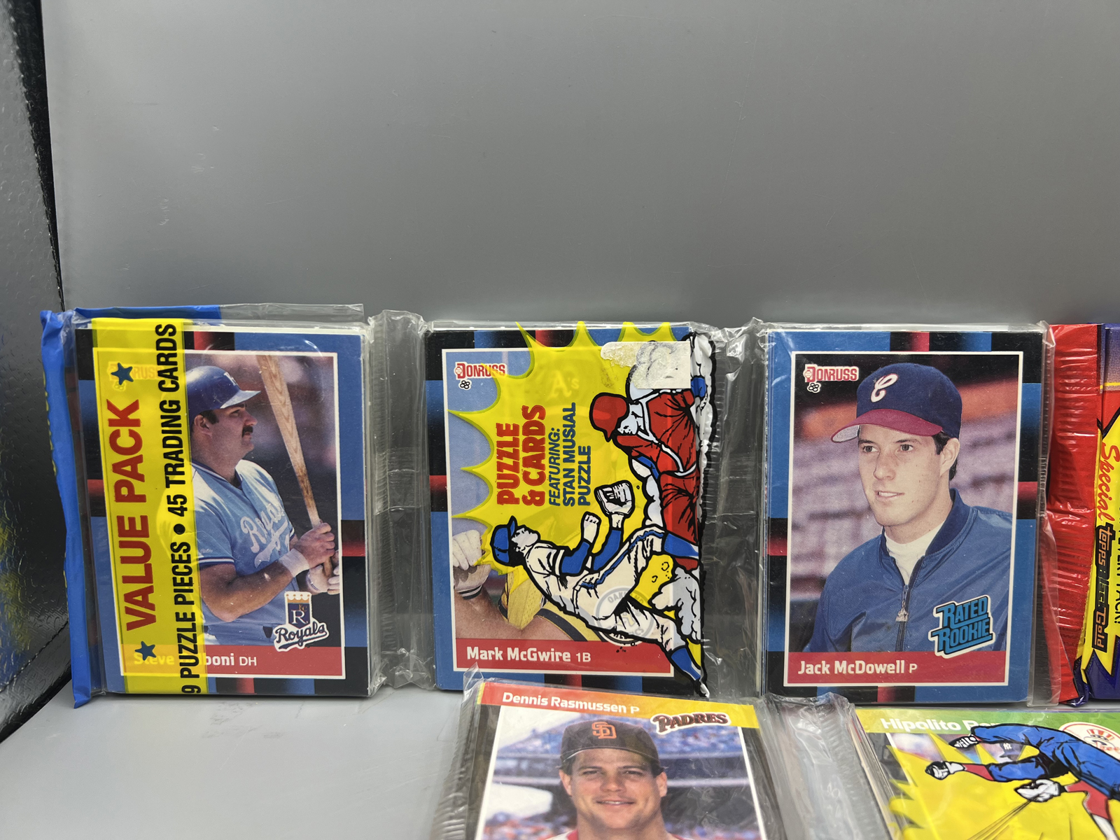 Assorted 1980s & 90s Baseball Unopened Wax Packs