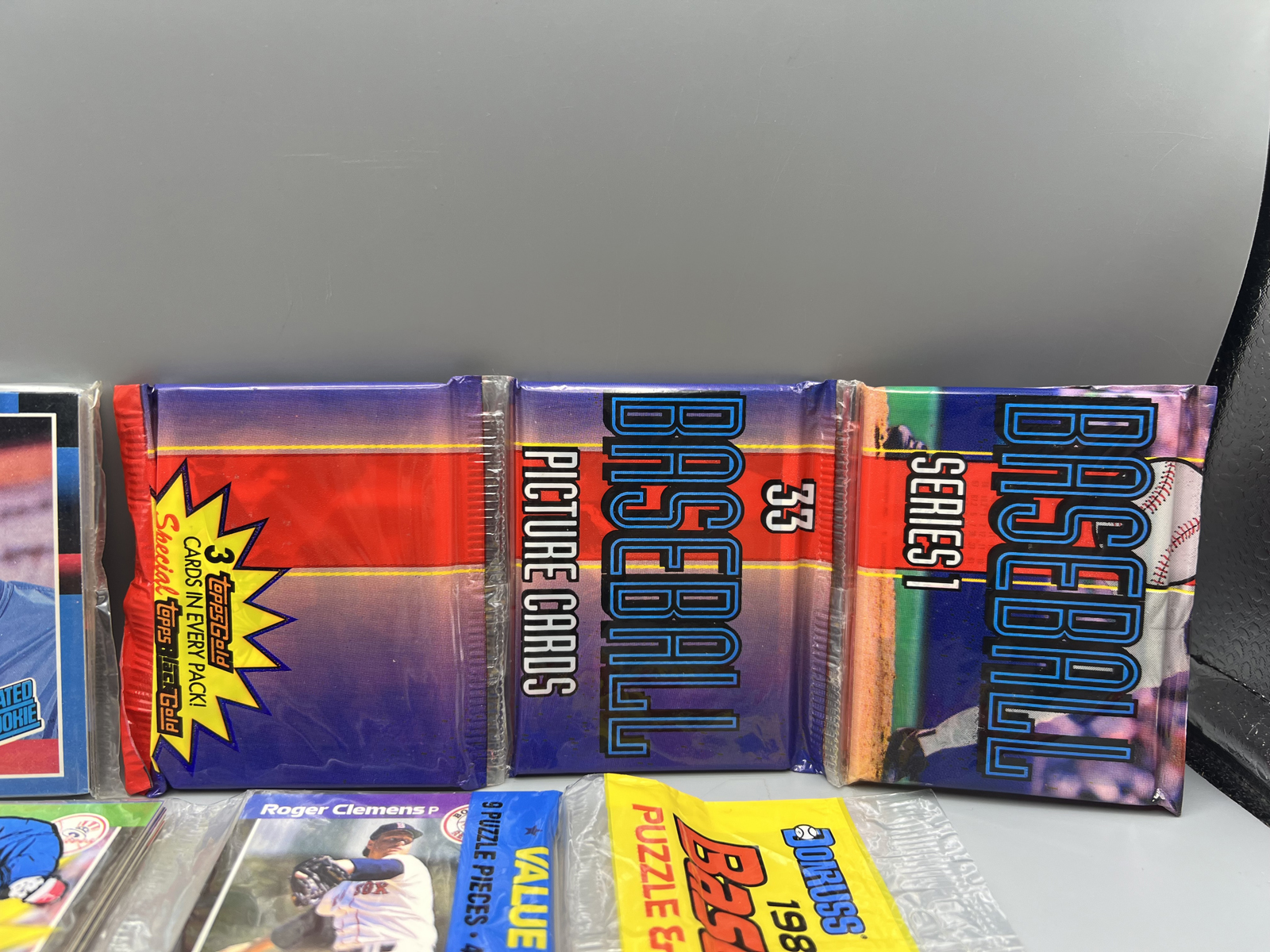 Assorted 1980s & 90s Baseball Unopened Wax Packs
