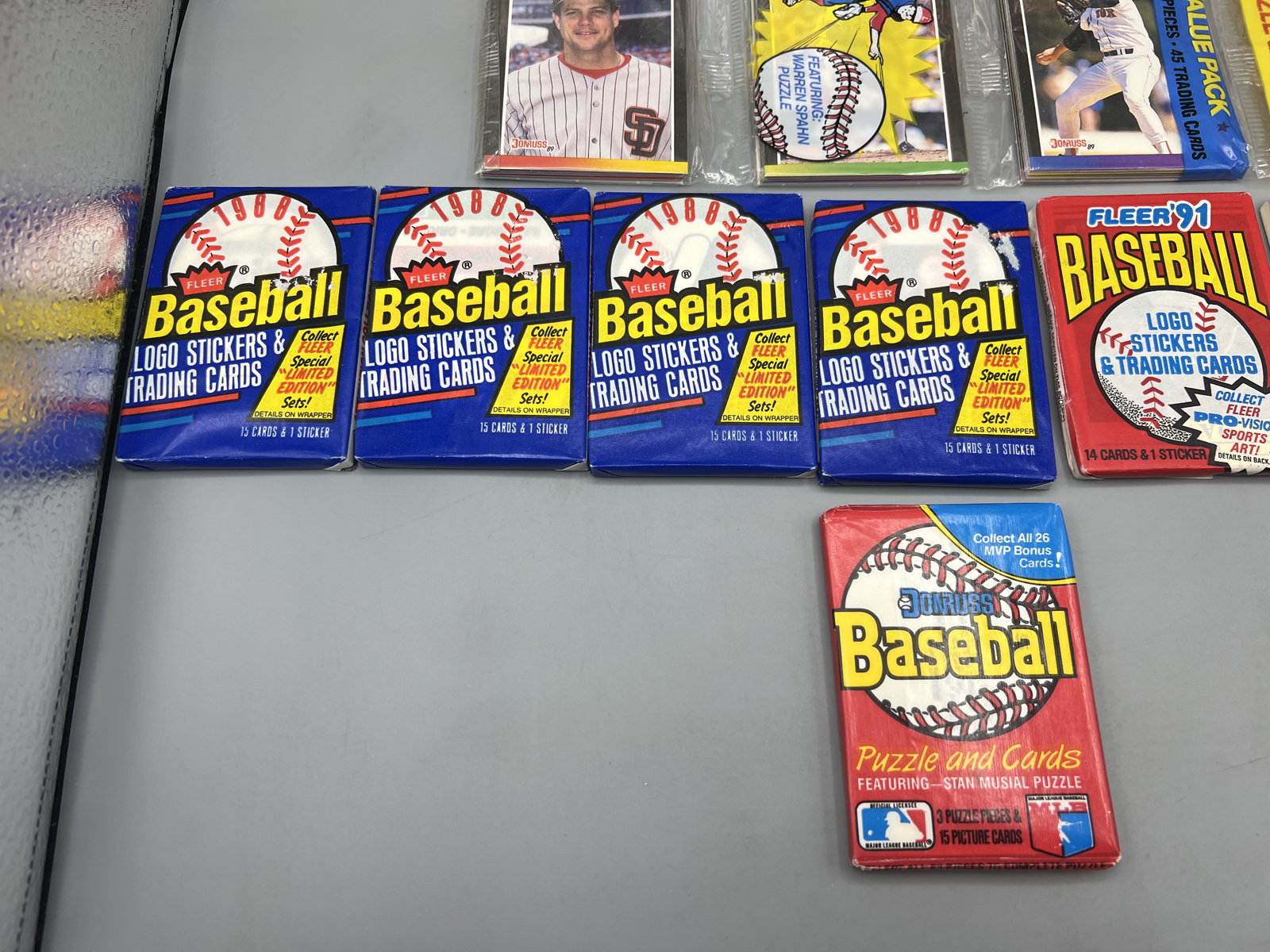Assorted 1980s & 90s Baseball Unopened Wax Packs