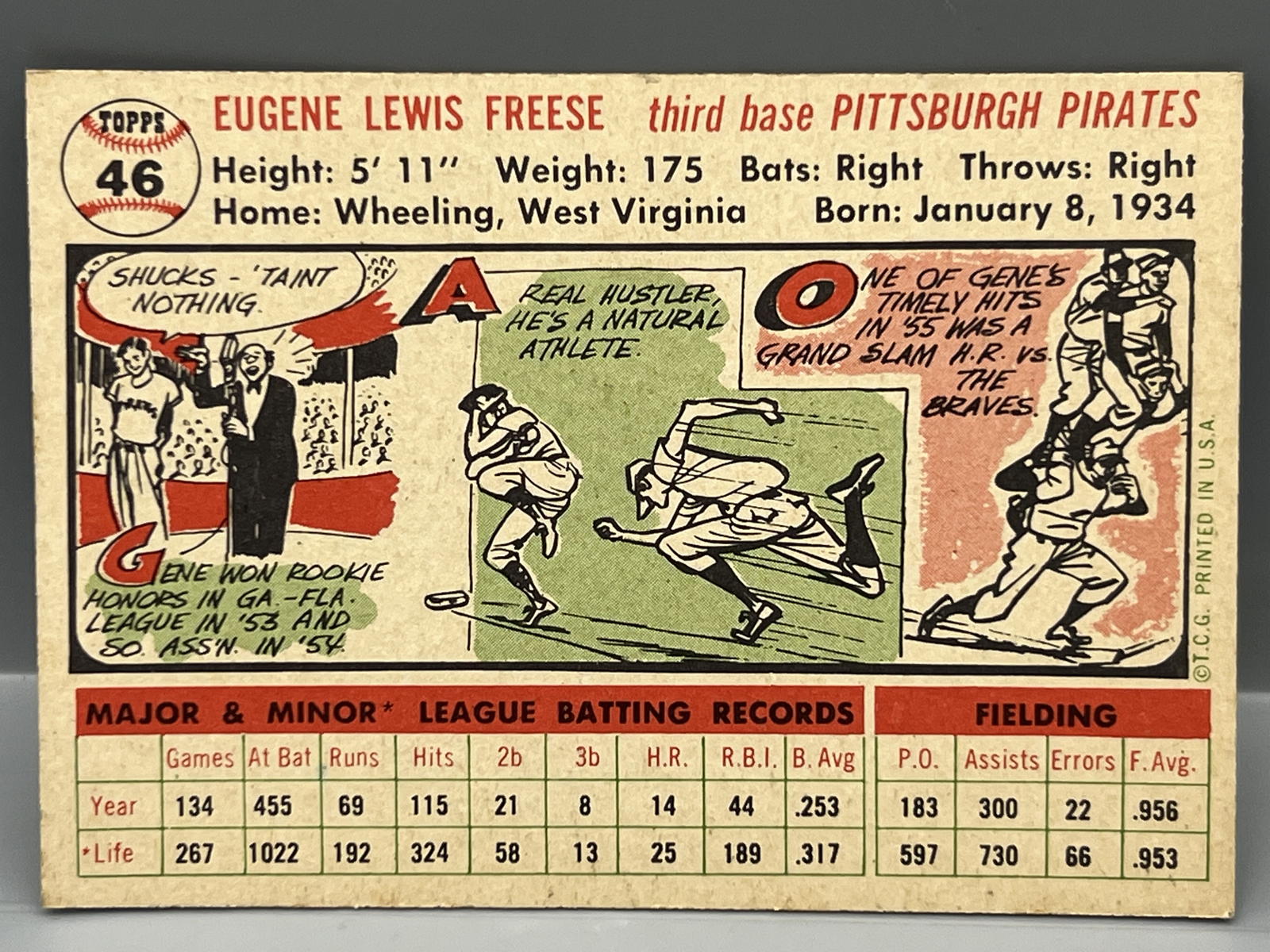 1956 Topps Gene Freese #46