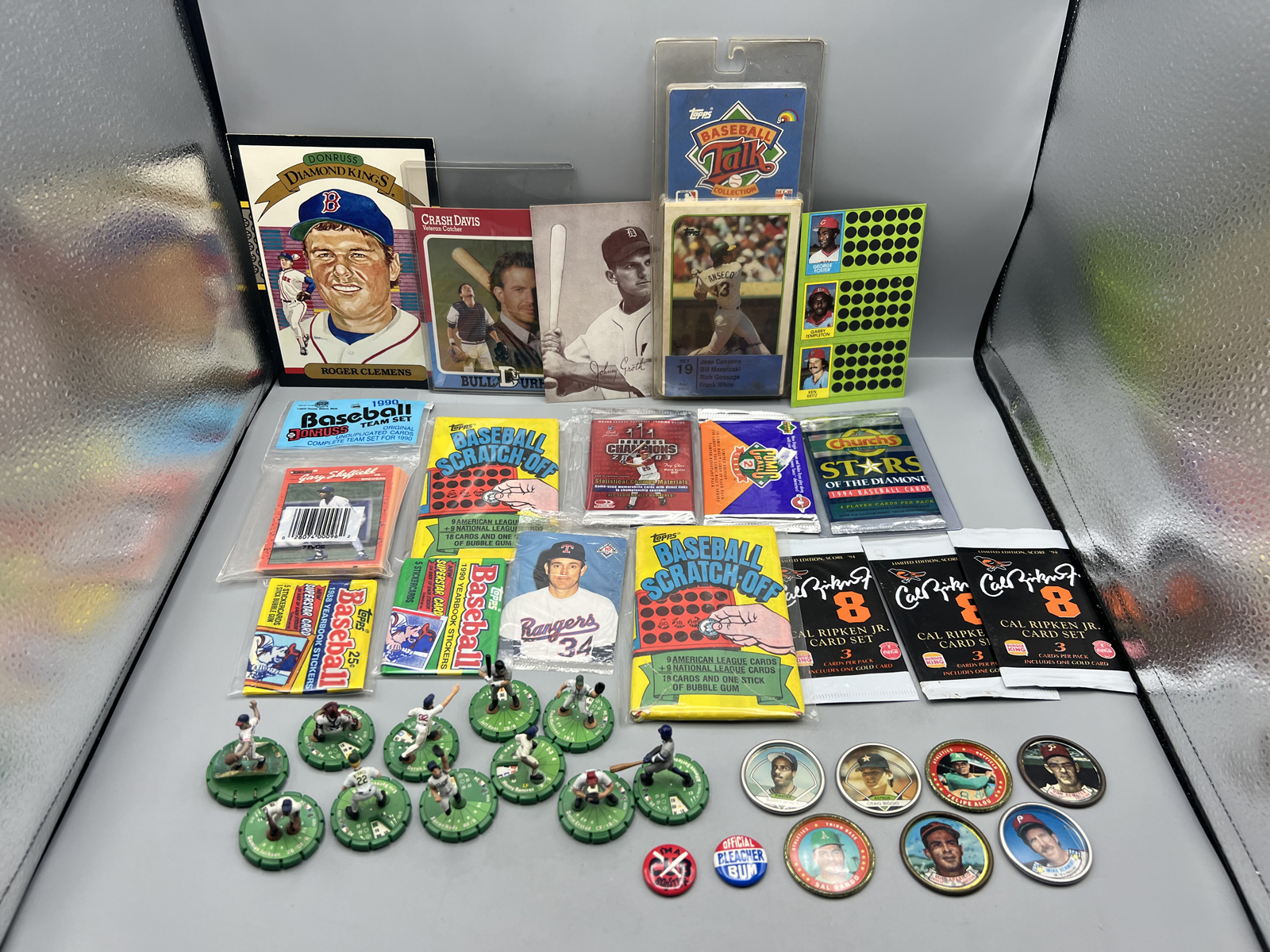Assorted Baseball Memorabilia Lot W/ Unopened Packs