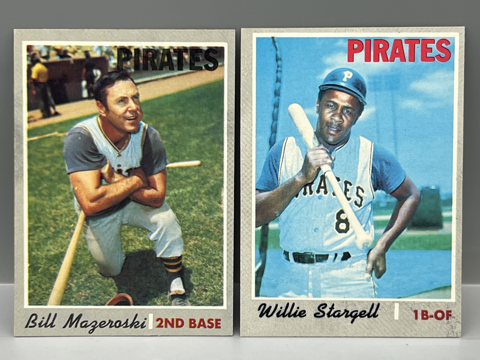1970 Topps Bill Mazeroski #440 & Willie Stargell #470