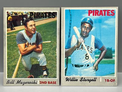 1970 Topps Bill Mazeroski #440 & Willie Stargell #470