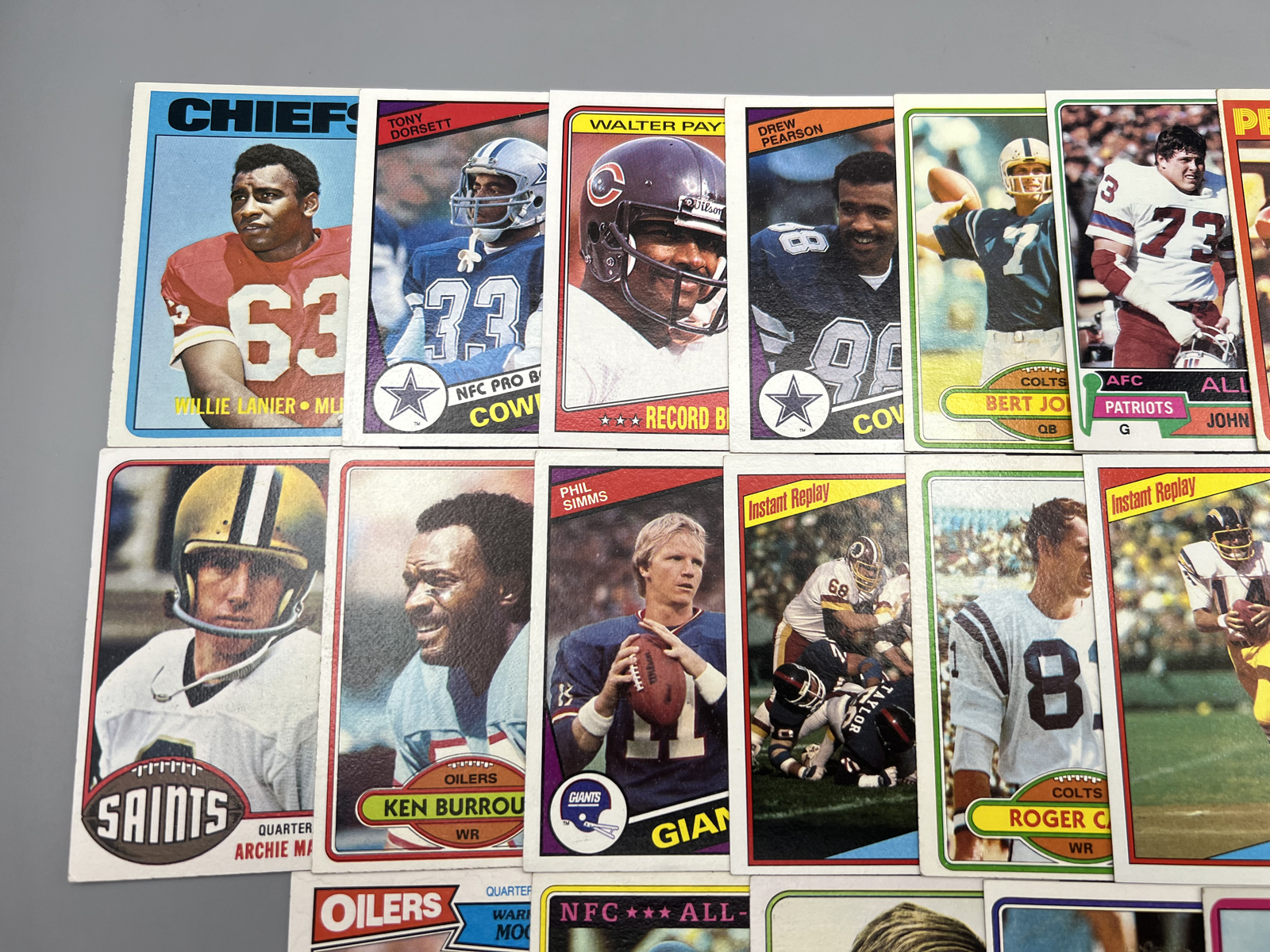 (22) Assorted Vintage Football Cards W/ Many Stars - Varying Conditions