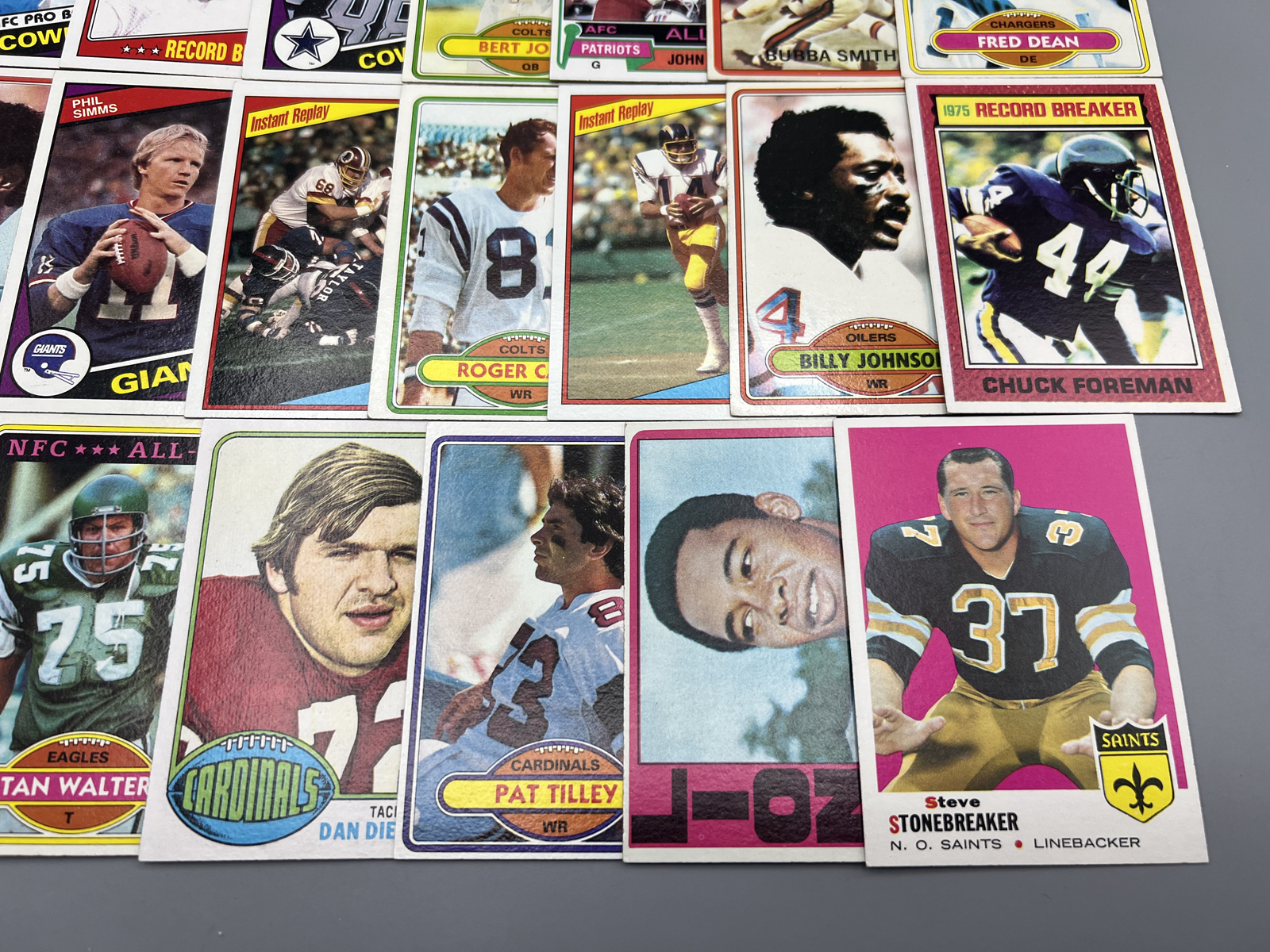 (22) Assorted Vintage Football Cards W/ Many Stars - Varying Conditions