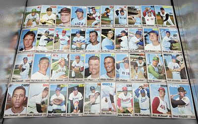 (40) 1970 Topps Baseball High Number Cards - Varying Conditions