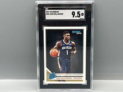 2019-20 Panini Donruss Zion Williamson RC #201 SGC Mint+ 9.5