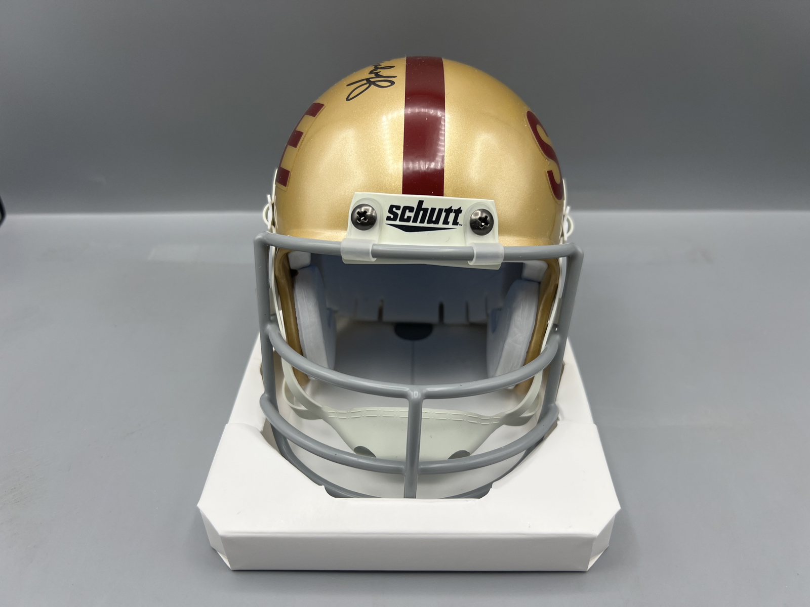 Fred Biletnikoff Florida State Seminoles Autographed Mini Helmet W/ "CHOF 91" Inscription - Includes a COA from a company unfamiliar to the 