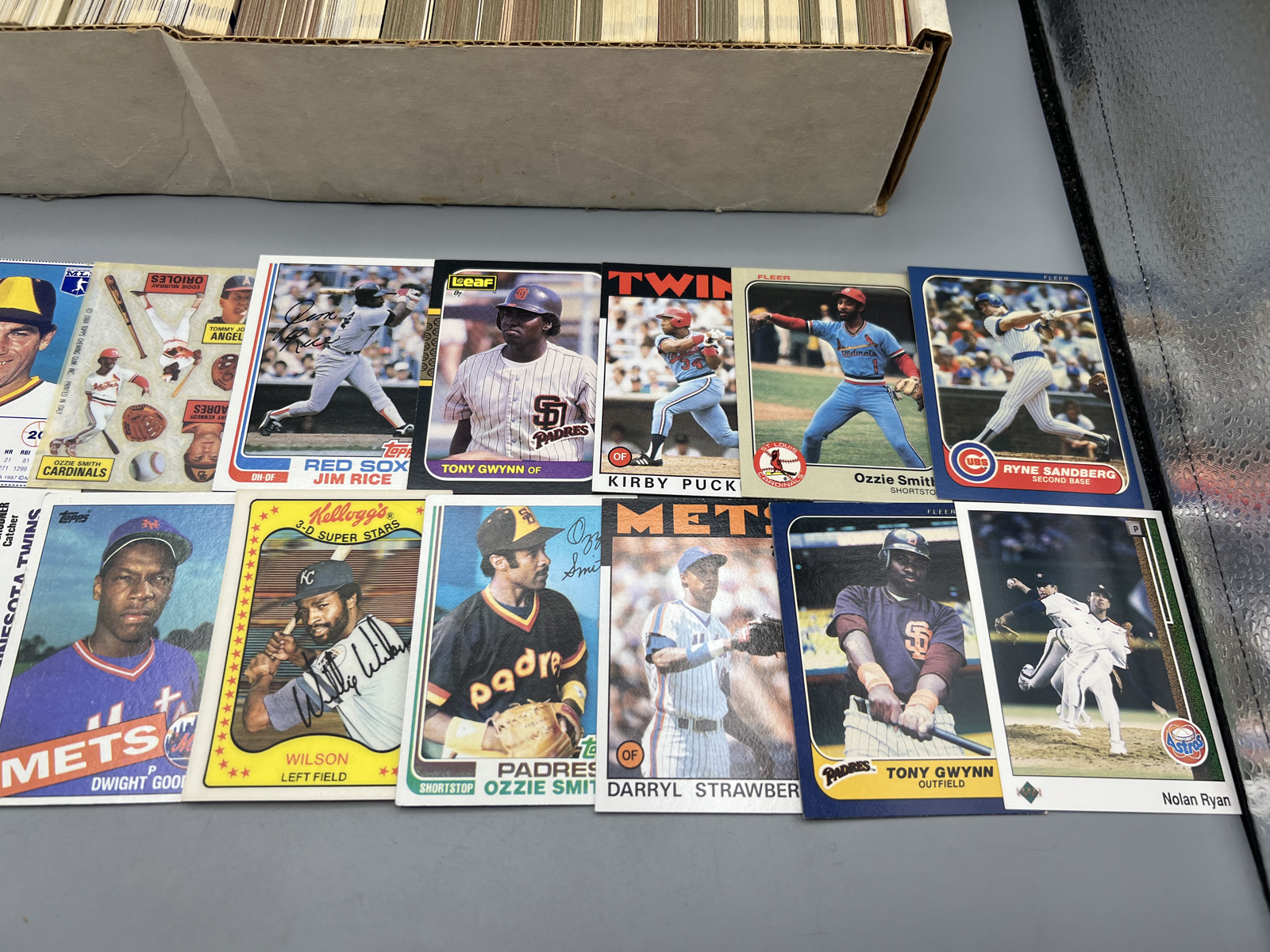 Box of (750+) Assorted Baseball Cards W/ Lots of Stars - Varying Conditions