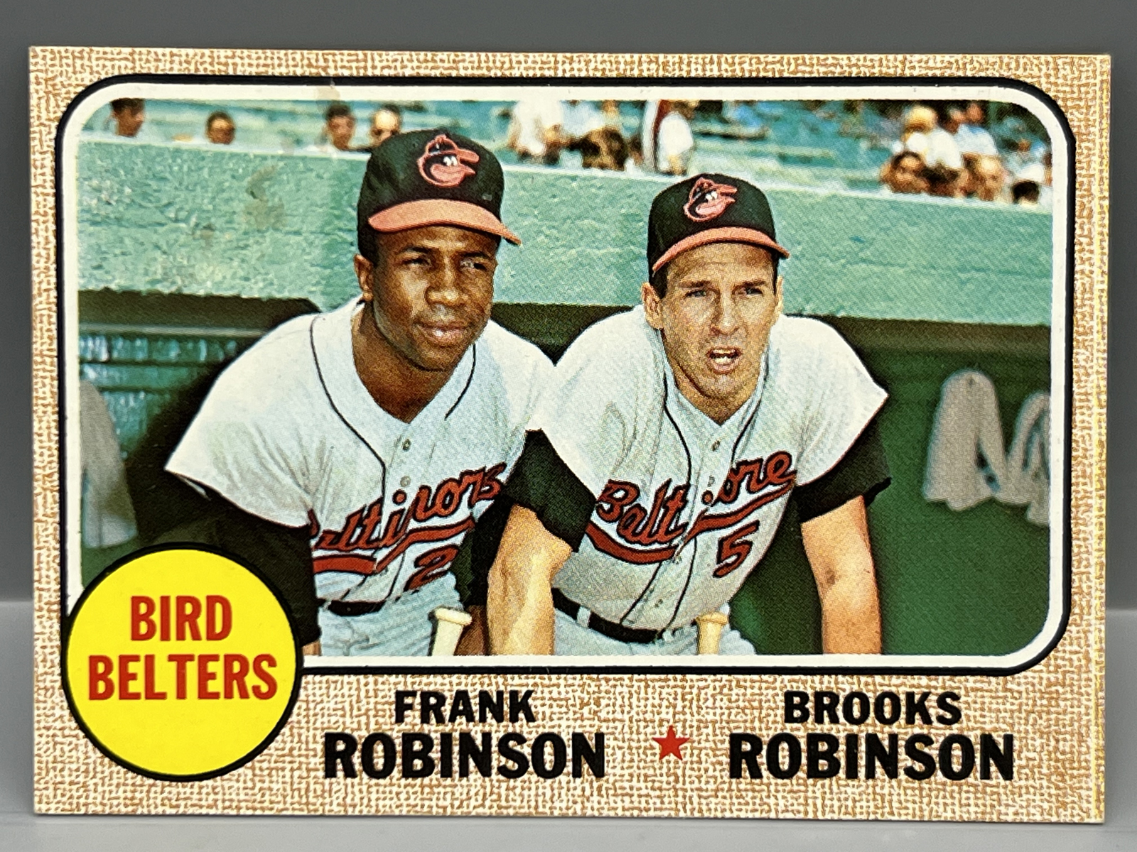 1968 Topps Bird Belters Frank Robinson/Brooks Robinson #530