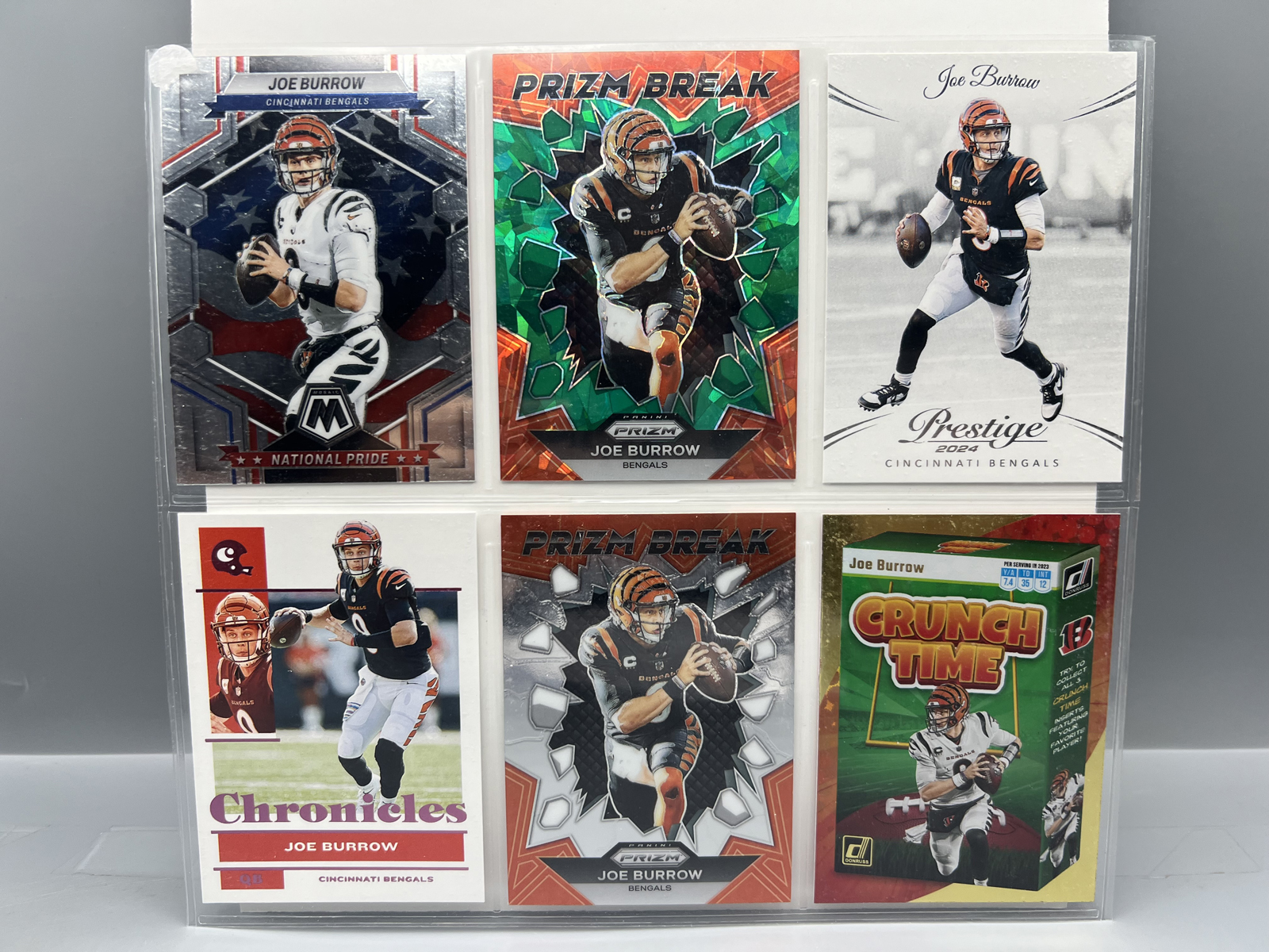 (6) Joe Burrow Football Cards
