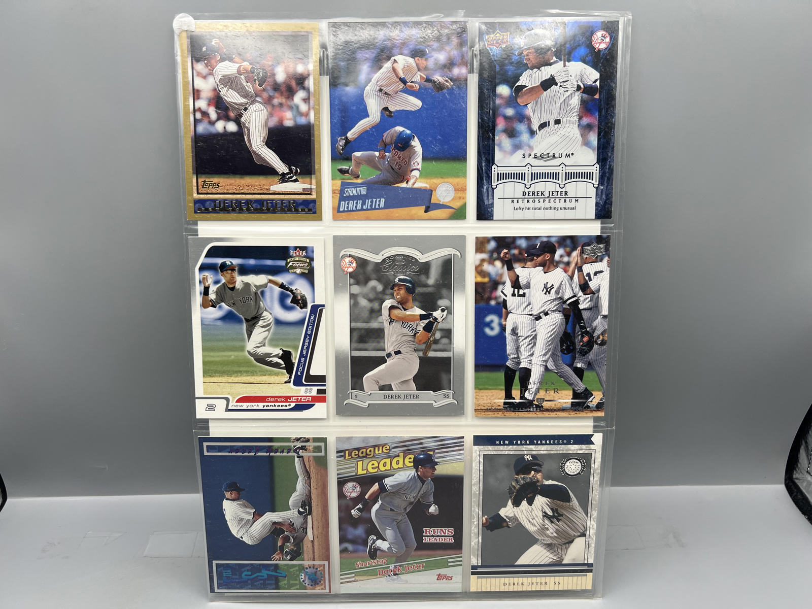 (9) Derek Jeter Baseball Cards