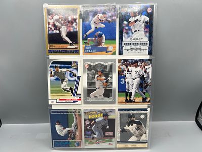(9) Derek Jeter Baseball Cards
