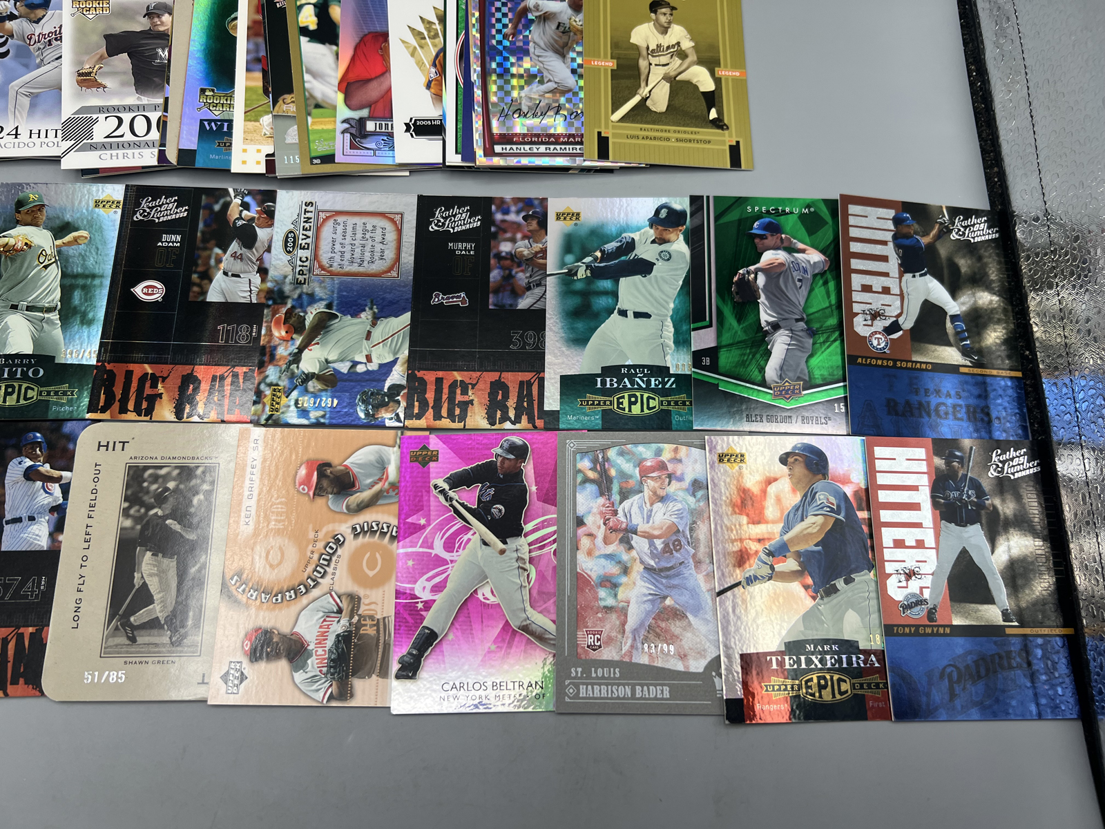 (40+) Assorted Baseball Serial Numbered Cards W/ Many Stars