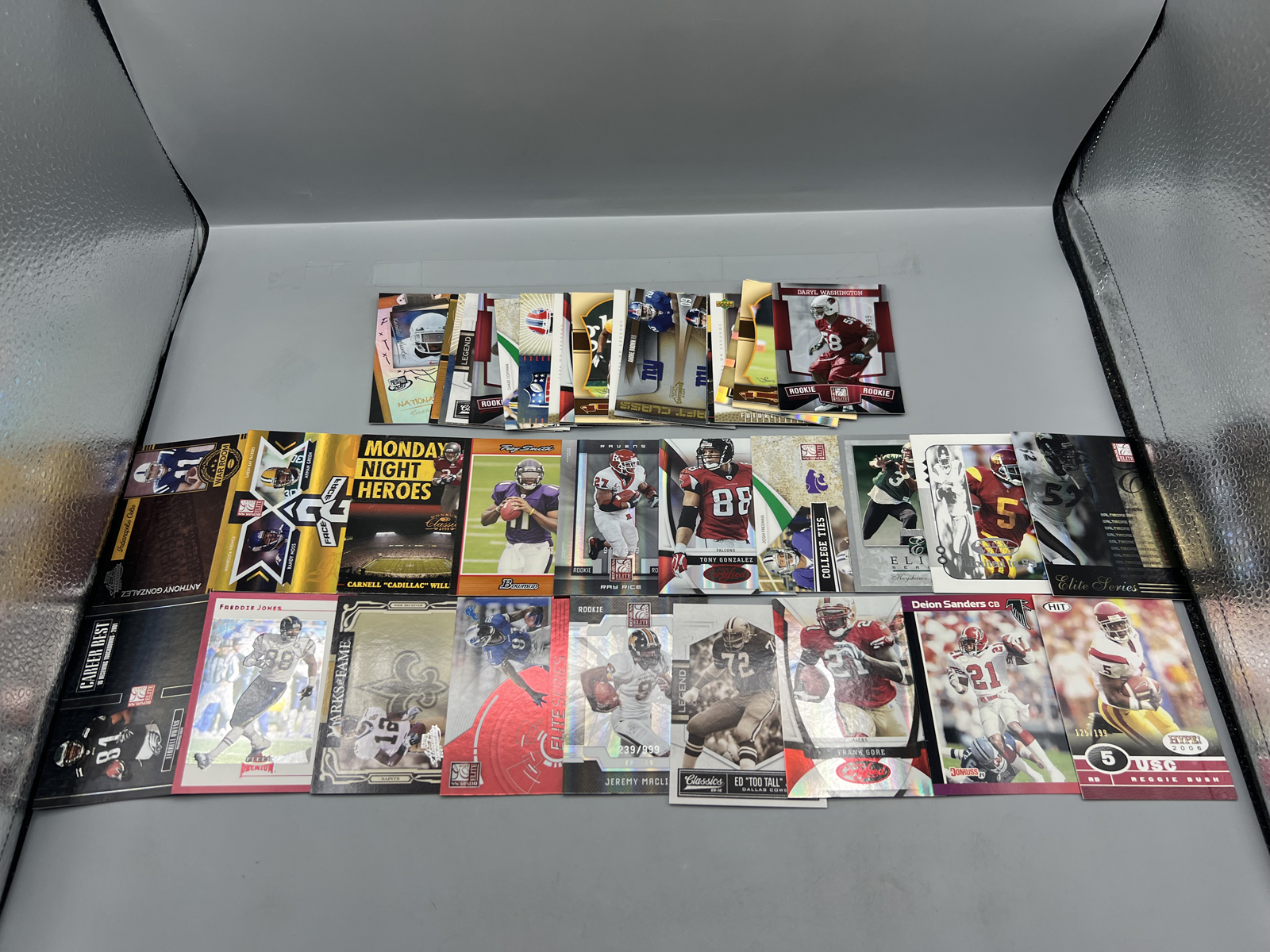 (35+) Assorted Football Serial Numbered Cards W/ Many Stars