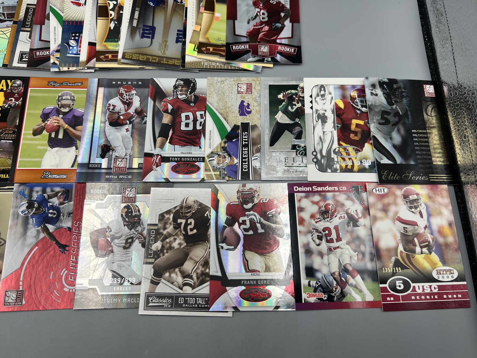 (35+) Assorted Football Serial Numbered Cards W/ Many Stars