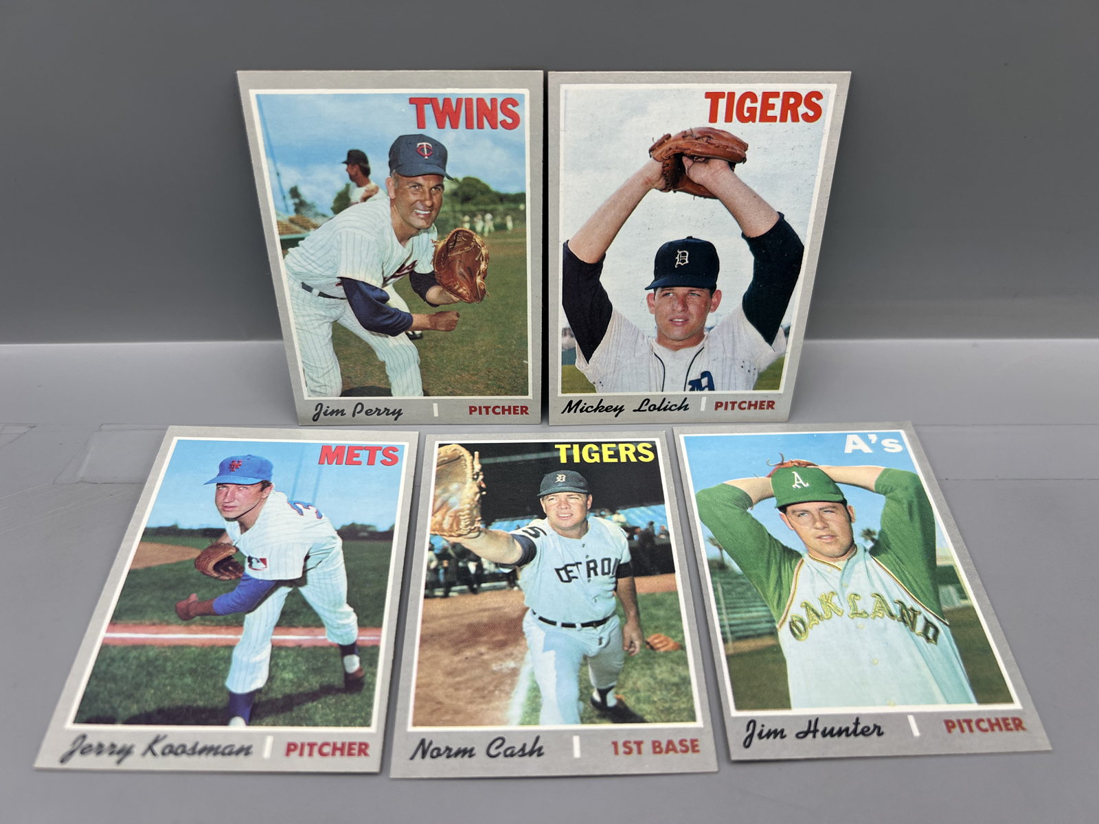 (5) 1970 Topps Star Player Cards W/ High Number - Varying Conditions