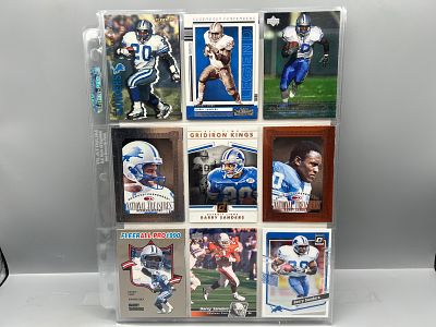(18) Barry Sanders Football Cards