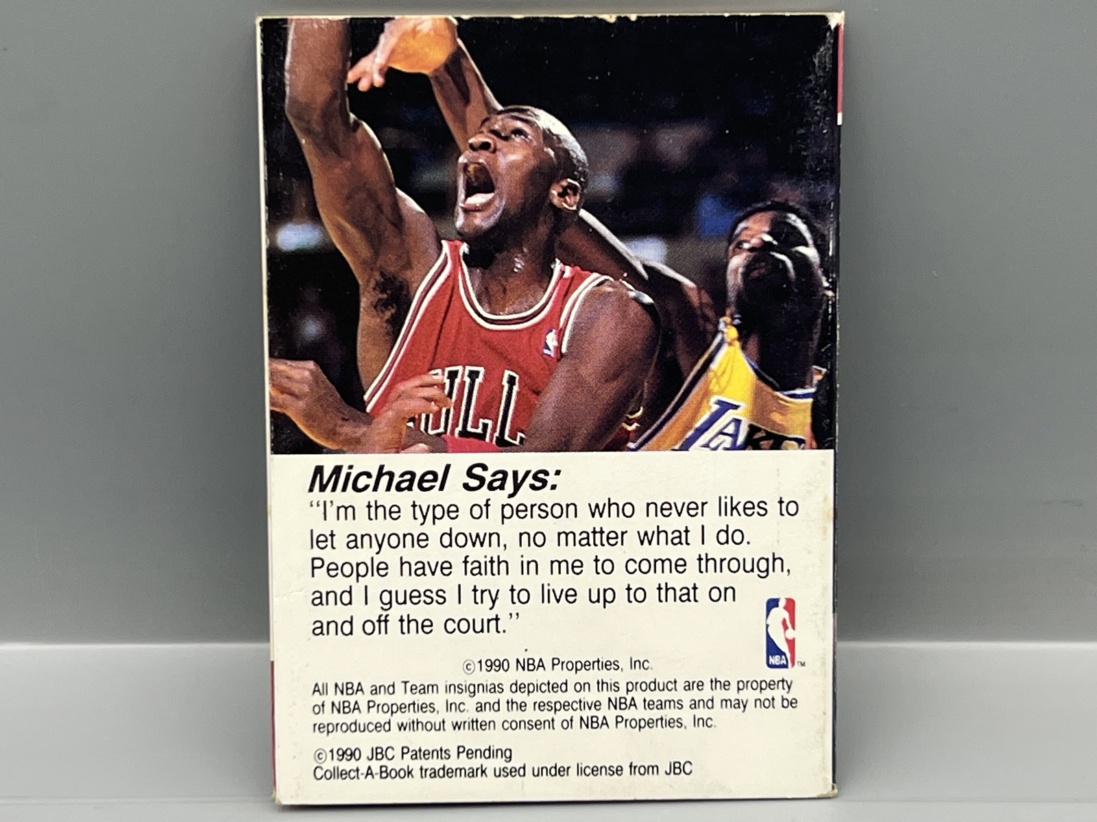 1990 Hoops Collect-A-Books Michael Jordan