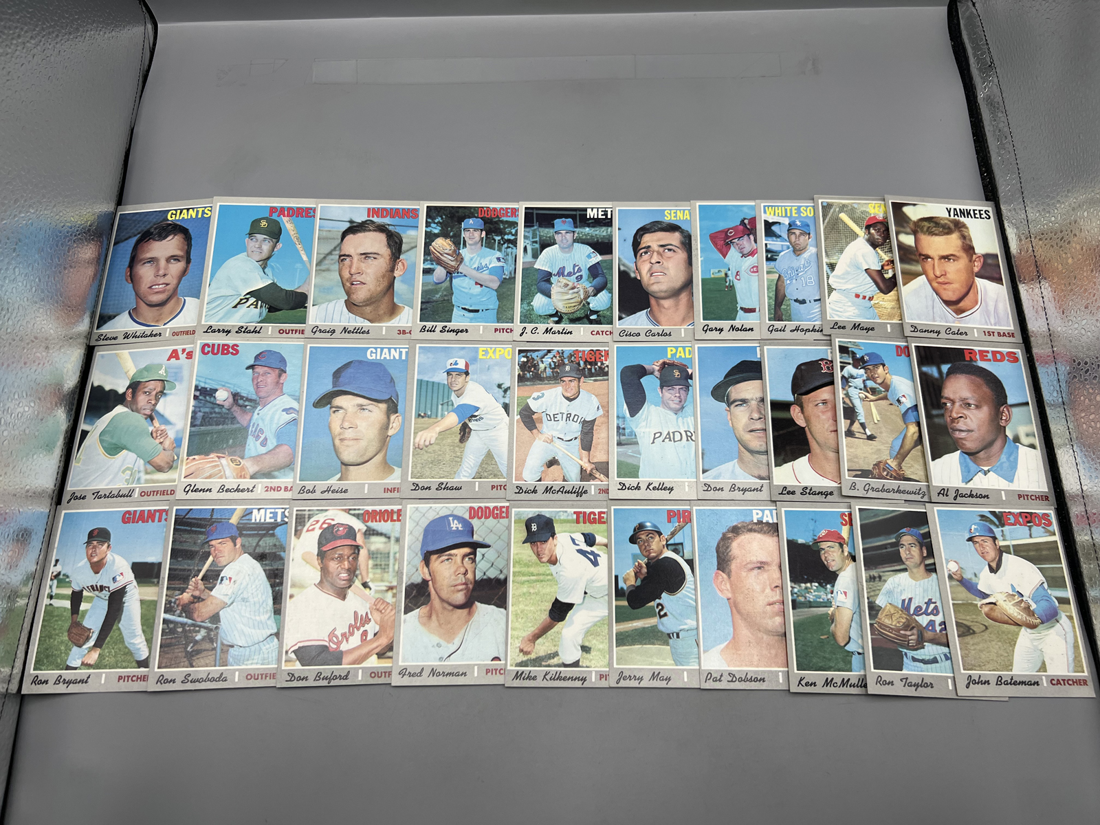 (30) 1970 Topps Baseball Cards - Varying Conditions