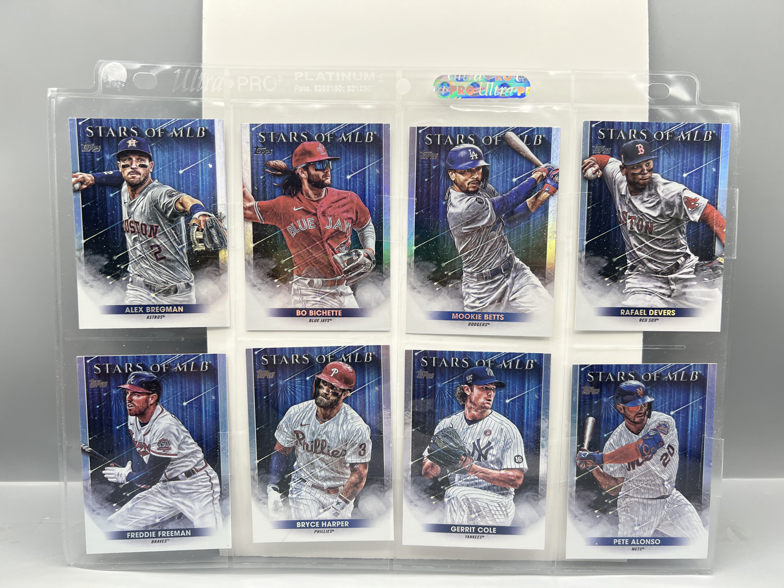 (8) 2022 Topps Stars of MLB Baseball Insert Cards