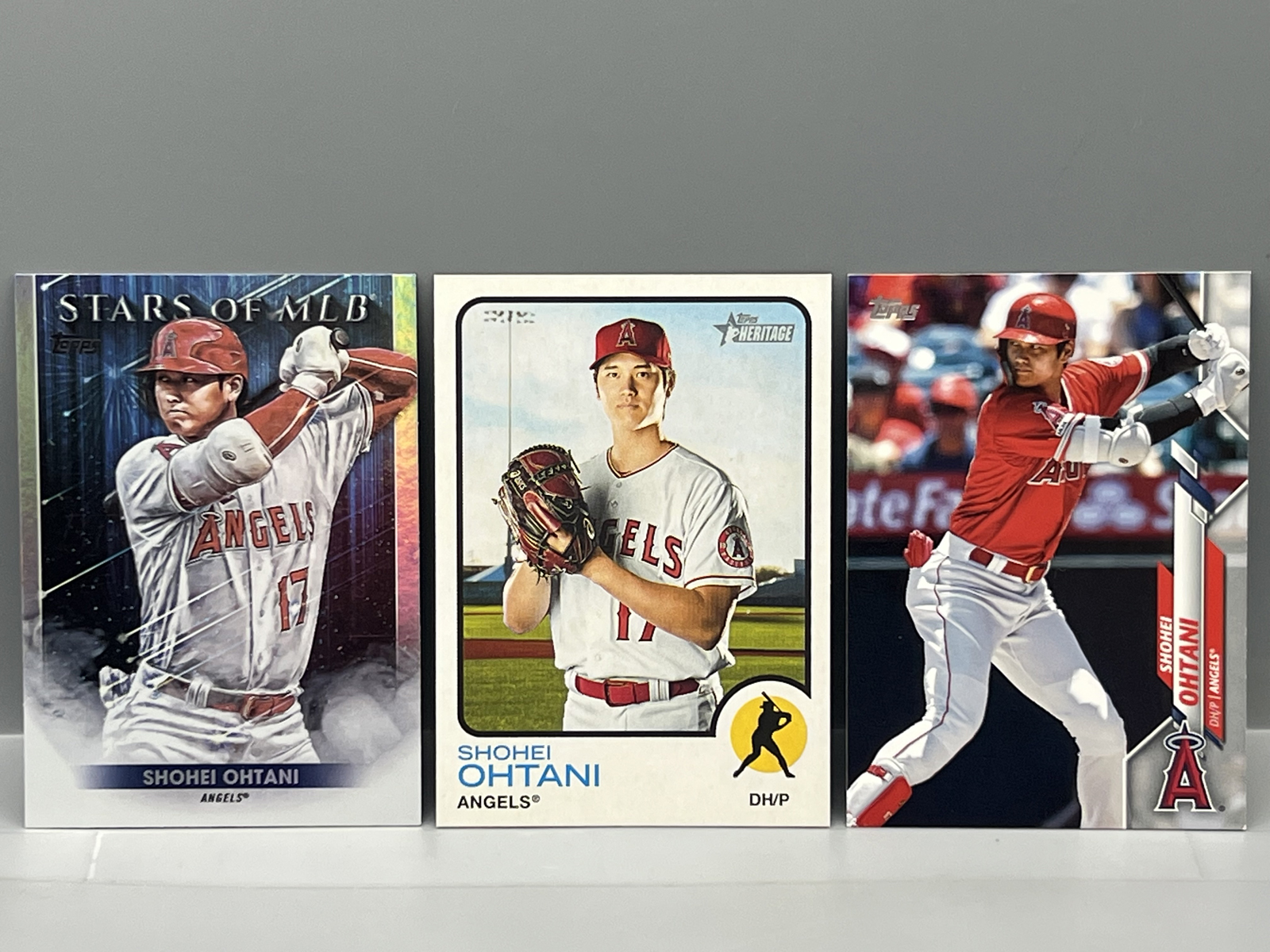 (3) Shohei Ohtani Baseball Cards