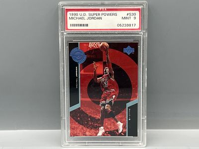 1998 Upper Deck Super Powers Michael Jordan #S30 PSA Mint 9