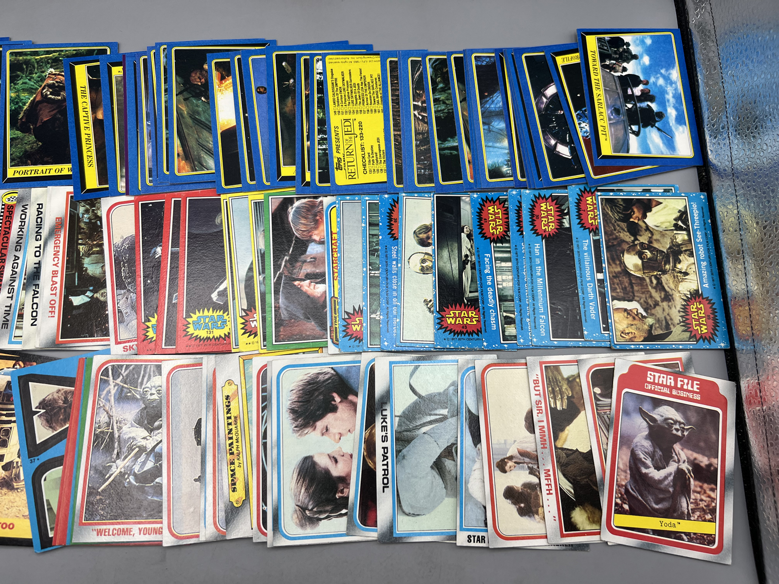 Vintage Topps & Wonder Bread Star Wars, Empire Strikes Back & Return of the Jedi Trading Cards Lot - Varying Conditions