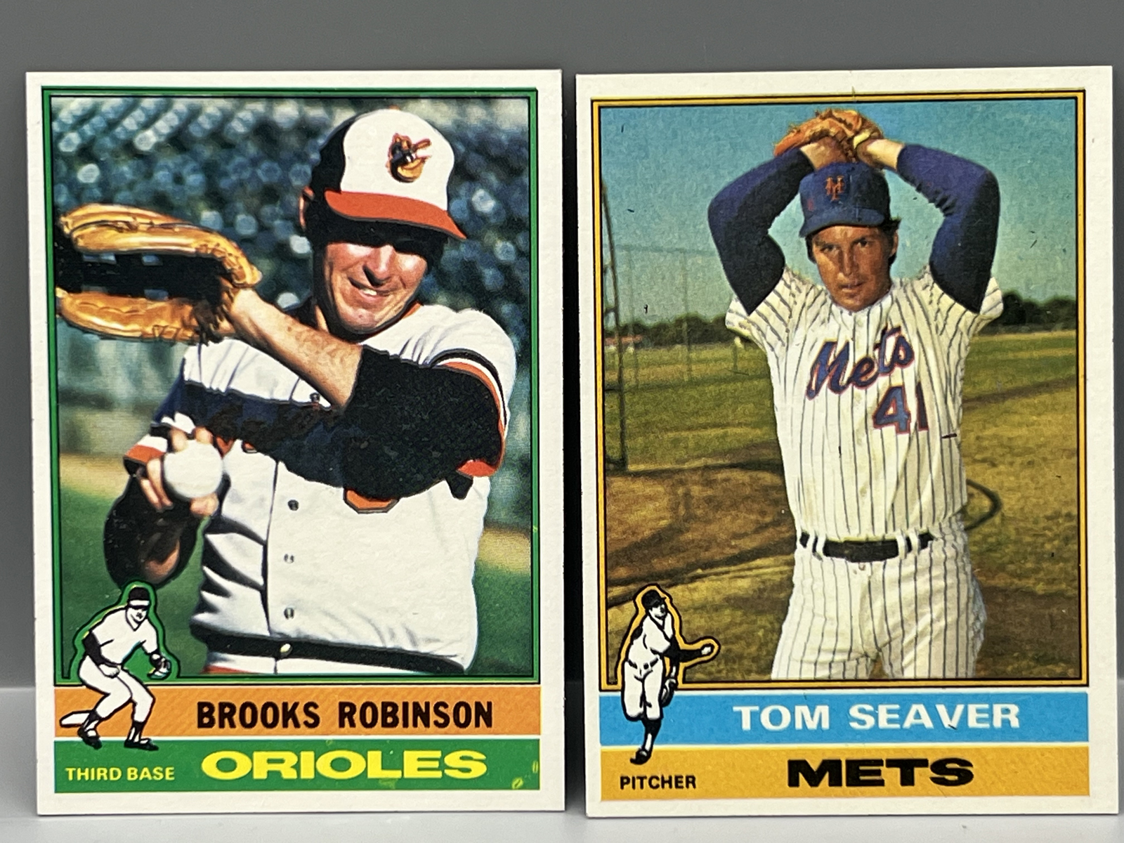 1976 Topps Brooks Robinson #95 & Tom Seaver #600
