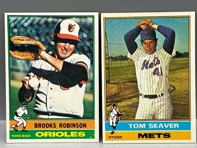 1976 Topps Brooks Robinson #95 & Tom Seaver #600