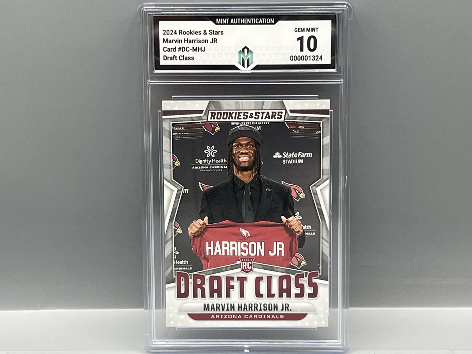2024 Panini Rookies & Stars Marvin Harrison Jr. Draft Class RC #DC-MHJ - Slabbed By Mint Grading