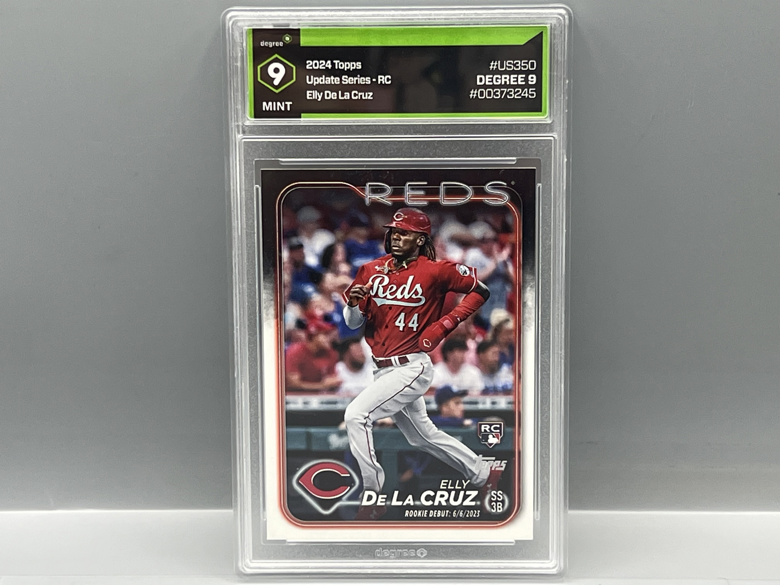 2024 Topps Elly De La Cruz RC #US350 - Slabbed By Degree Grading