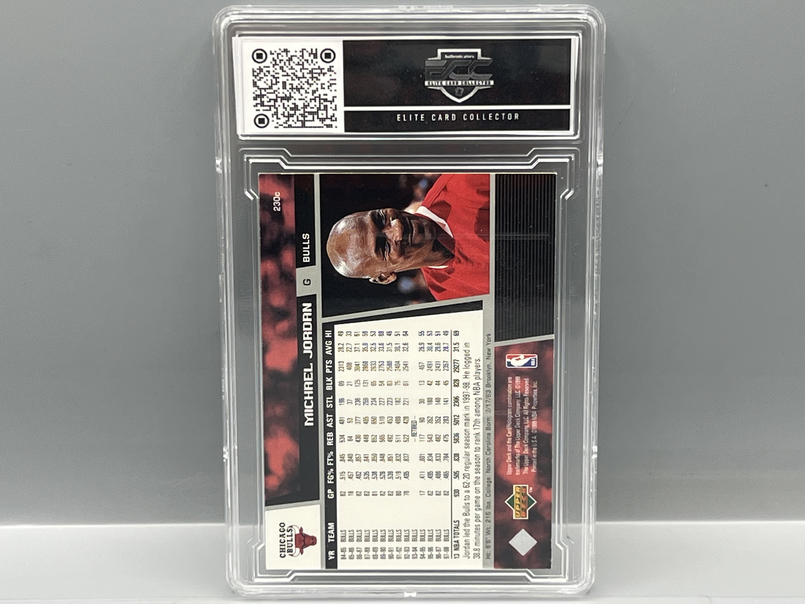 1999 Upper Deck Michael Jordan #230C - Slabbed By Elite Card Collector Grading