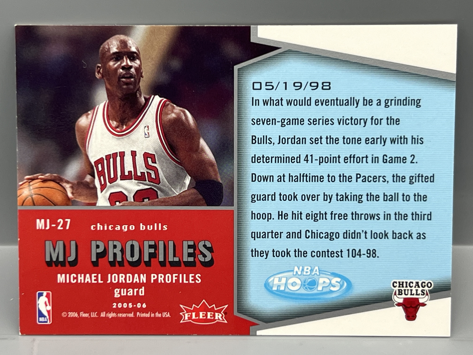 2005-06 NBA Hoops Michael Jordan MJ Profiles #MJ-27