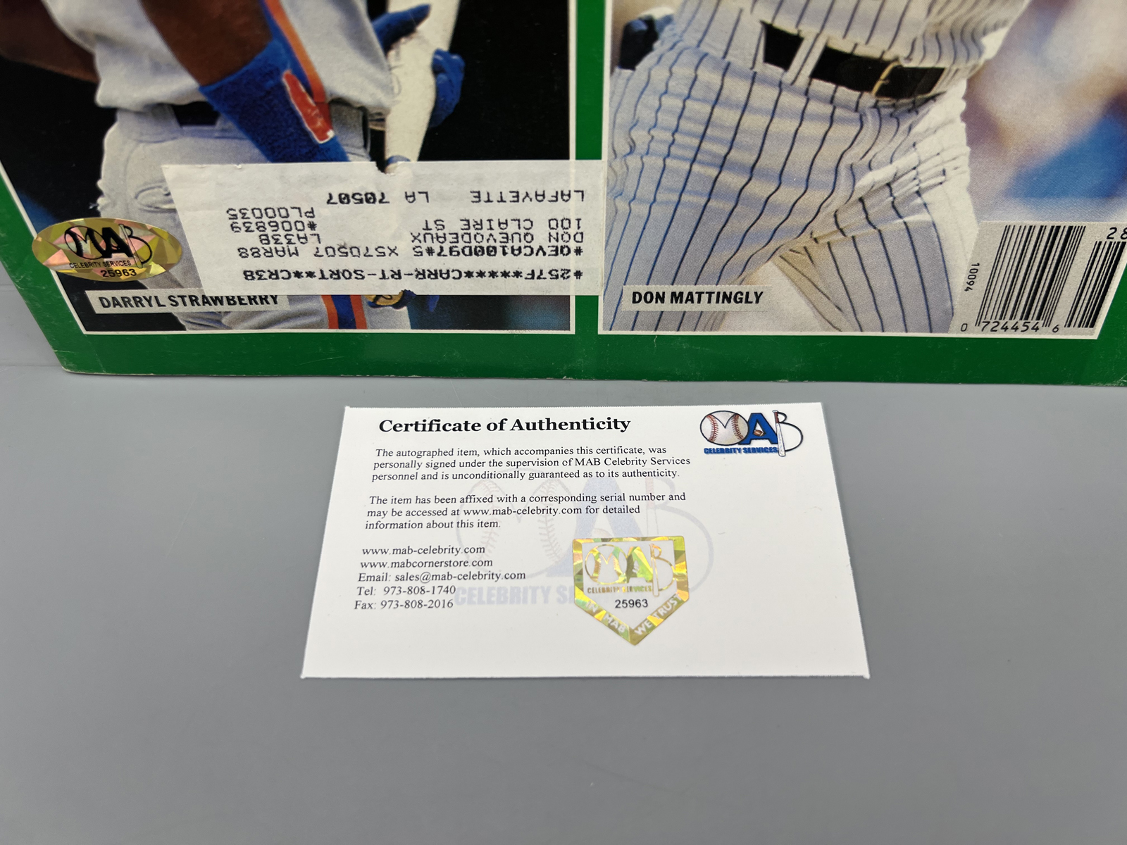 1987 Sports Illustrated Don Mattingly & Darryl Strawberry Autographed Magazine - Includes a COA from a company unfamiliar to the auction hou