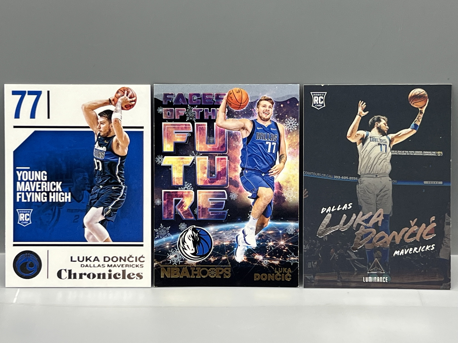 (3) 2018-19 Luka Doncic Basketball Rookie Cards