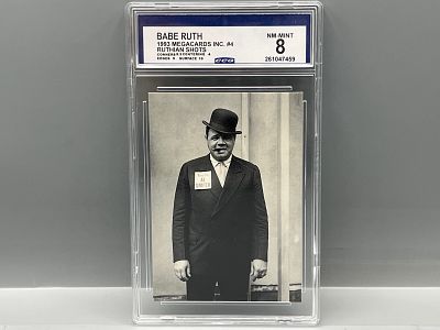 1993 MegaCards Inc. Babe Ruth Ruthian Shots #4 - Slabbed By CCG Grading