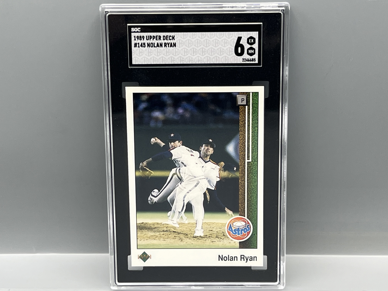 1989 Upper Deck Nolan Ryan #145 SGC EX-NM 6