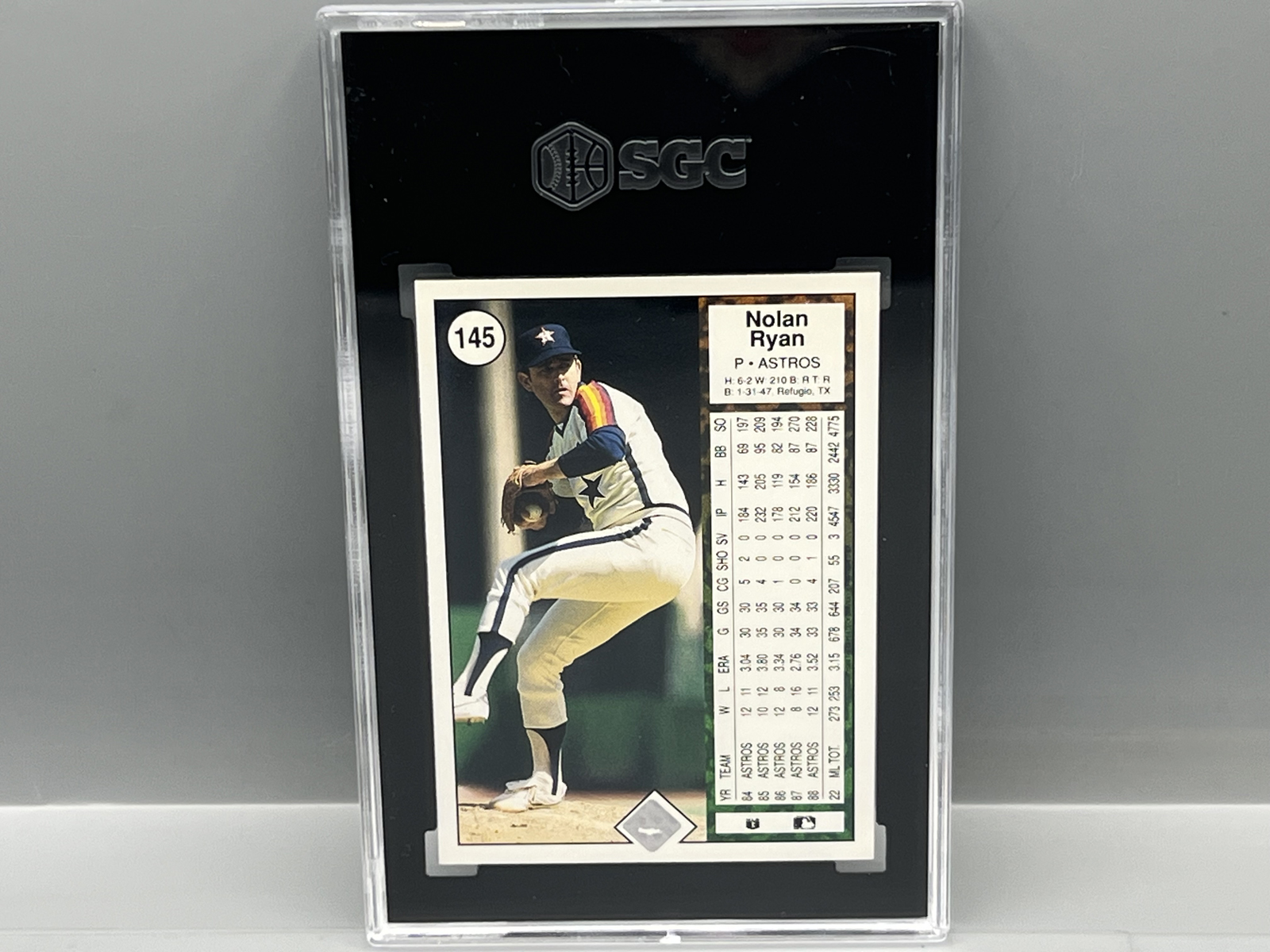 1989 Upper Deck Nolan Ryan #145 SGC EX-NM 6