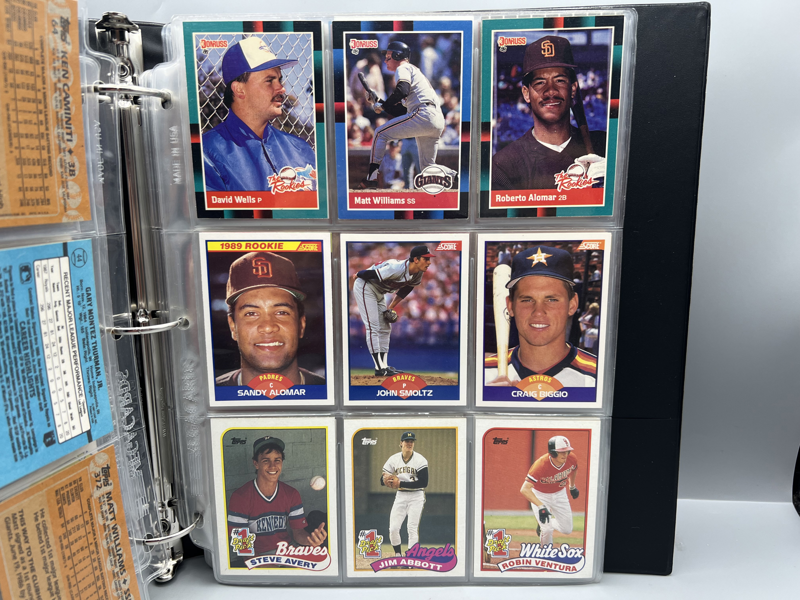 Binder of Assorted Baseball Rookie Cards W/ Lots of Stars - Varying Conditions