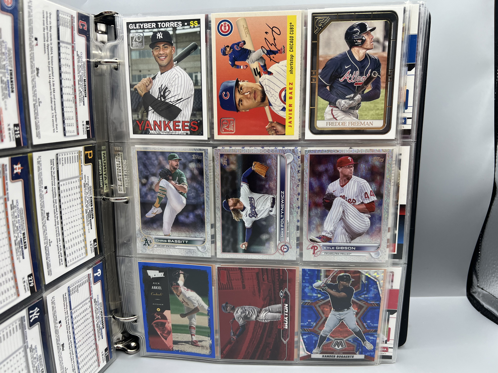 Binder of Assorted Baseball Stars, Inserts, & Parallel Cards