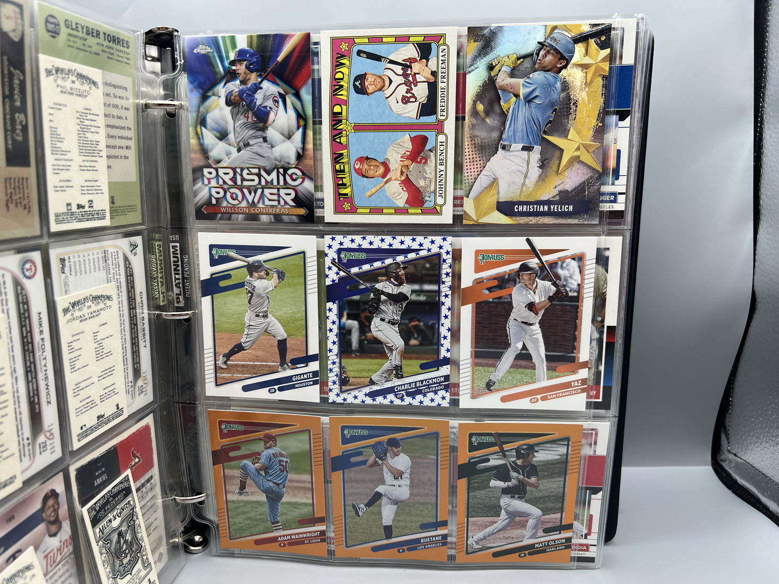 Binder of Assorted Baseball Stars, Inserts, & Parallel Cards