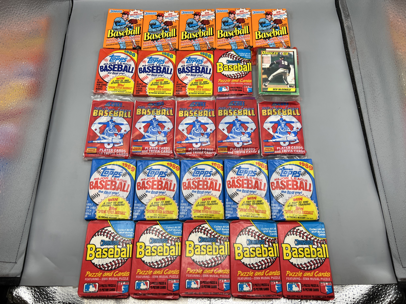 (25) Assorted Vintage Baseball Unopened Wax Packs